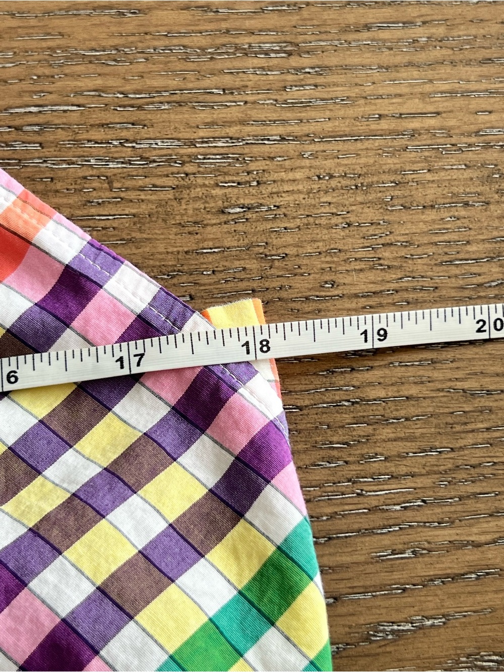 J. Crew Multicolor Rainbow Gingham Tie-Neck Dress Size 2 - Picture 9 of 11